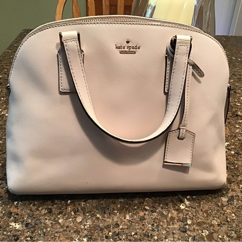 Medium dome triple compartment satchel